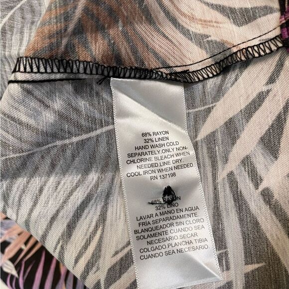 Royalty By Maluma All Over Print Palm Trees Shirt Men Medium Long Sleeve NWT - Picture 5 of 7